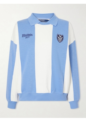 Polo Ralph Lauren - + Wimbledon Logo-embroidered Cotton-blend Sweater - Blue - xx small,x small,small,medium,large,x large