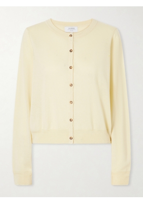 La Ligne - Ben Silk, Wool And Cashmere-blend Cardigan - Yellow - xx small,x small,small,medium,large,x large
