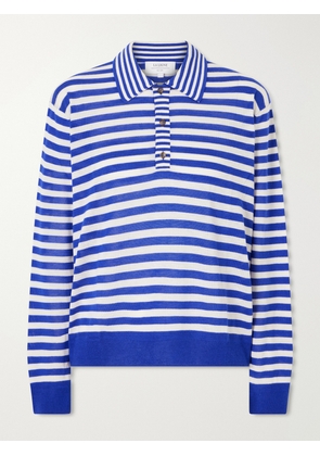 La Ligne - Ben Striped Silk, Wool And Cashmere-blend Polo Sweater - Multi - xx small,x small,small,medium,large,x large