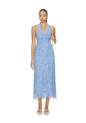 Waimari Odette Maxi Dress in Blue. Size L. Also in S, XS, M.
