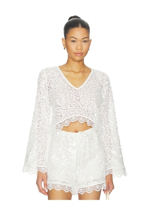 Waimari Holly Top in White. Size L. Also in S, XS, M.