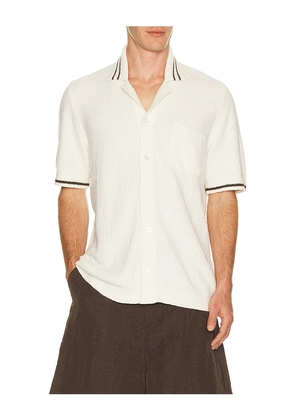 SAMSOE SAMSOE Sapedro Shirt in Cream. Size L. Also in M, S, XL/1X.