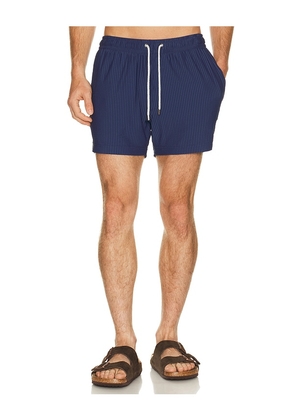 Vintage Summer Stripe Knit Shortie Volley in Blue. Size L. Also in S, M, XL/1X, XXL/2X.