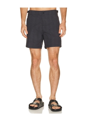 Vintage Summer Micro Seersucker Trunk in Black. Size L. Also in S, M, XL/1X, XXL/2X.