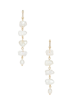 Lovers and Friends Mabel Earrings in Ivory.