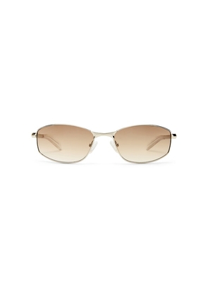 Le Specs Star Beam Sunglasses in Metallic Silver.
