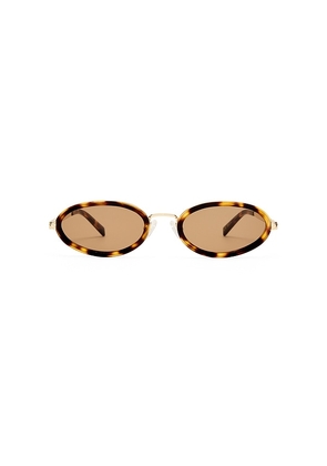 Luv Lou The Sage Sunglasses in Brown.