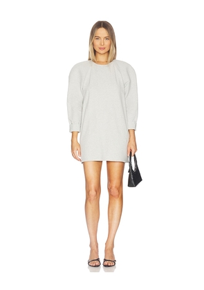 Norma Kamali Bomber 1980s Mini Dress in Light Grey. Size M. Also in XS, S, L.