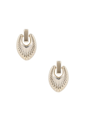 Lovers and Friends Annabel Earrings in Metallic Silver.