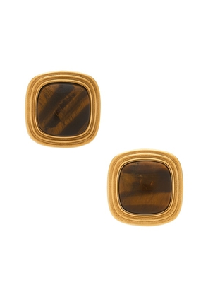 Lovers and Friends Luciana Earrings in Brown.