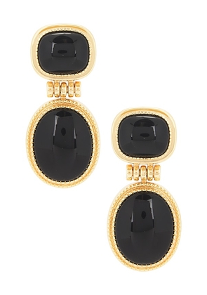 Luv AJ Midnight Mesa Drop Studs in Black.