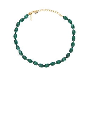 Lele Sadoughi Baroque Collar Necklace in Green.