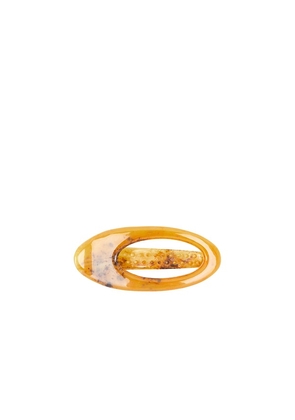 LELET NY Elizabeth Mini Flaw Claw Clip in Orange.