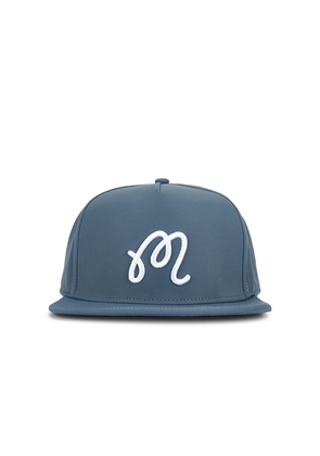 Malbon M Snapback in Slate.