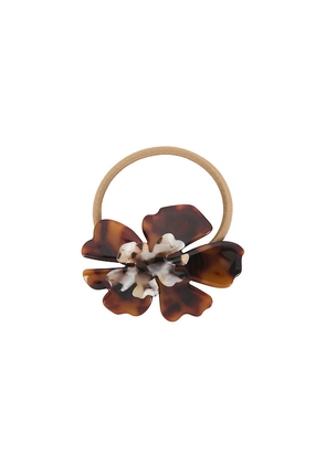 Lele Sadoughi Hibiscus Genie Hair Tie in Brown.