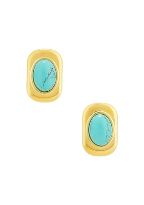 Lovers and Friends Briella Earrings in Metallic Gold.
