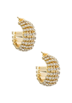 petit moments Glitter Hoops in Metallic Gold.