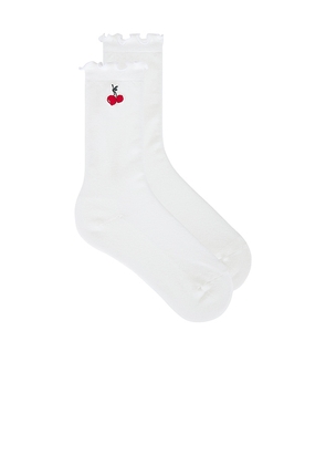 Malbon X Hvn Allita Sock in White.