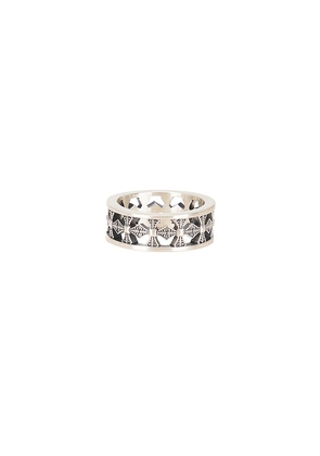 Serge de Nimes Clement Ring in Metallic Silver. Size 8. Also in 10 1/2, 11 1/2, 9.