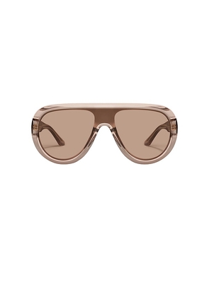 Quay Set List Sunglasses in Beige.