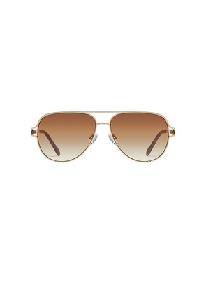 Quay High Key Twist Sunglasses in Metallic Gold.