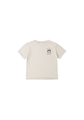 Rylee + Cru Edge Undone Tee in Ivory. Size 12-18M. Also in 18-24M, 2-3yr.