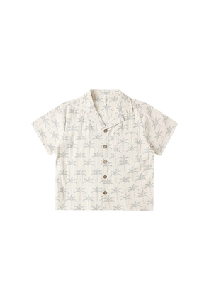 Rylee + Cru Lapel Collar Shirt in Ivory. Size 2/3. Also in 4/5, 6/7.