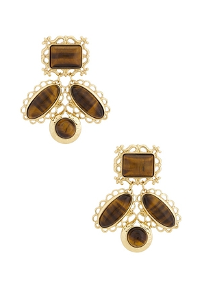 petit moments Wisteria Earrings in Brown.