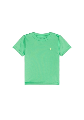 Polo Ralph Lauren Short Sleeve Performance Jersey Knit Crewneck T-shirt in Green. Size 2. Also in 3, 4.