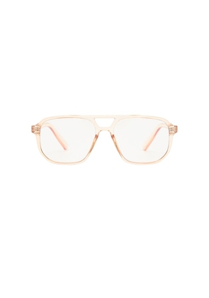 The Book Club Atticus Blue Light Glasses in Pink.