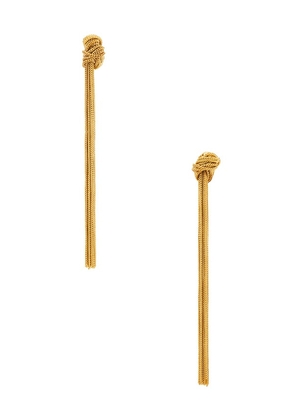 SHASHI Le Pompon Ii Earring in Metallic Gold.