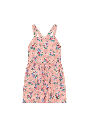 Polo Ralph Lauren Sleeveless Cotton Floral Pinafore Dress in Pink. Size 2. Also in 3, 4, 5, 6.