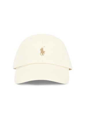 Polo Ralph Lauren Twill Sport Cap in Ivory.
