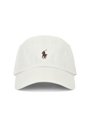 Polo Ralph Lauren Chino Sport Cap in Ivory.