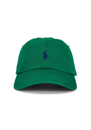 Polo Ralph Lauren Twill Classic Sport Cap Hat in Green.