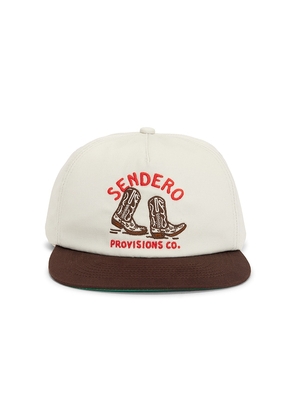 Sendero Provisions Co. High Stepper Panel Hat in Cream.