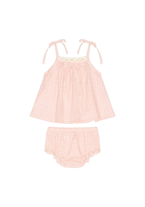 Wild Wawa Crochet Daisy Set in Pink. Size 18/24. Also in 2/3, 3/4.