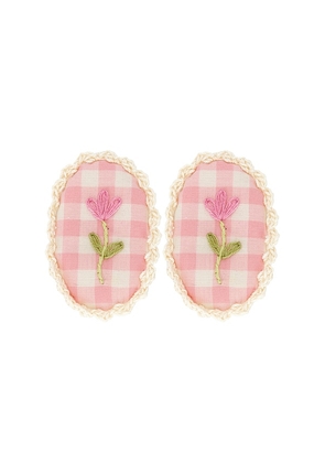 Wild Wawa Crochet Clip Set in Pink.