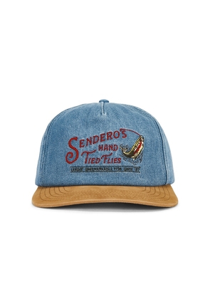 Sendero Provisions Co. Hand Tied Flies Panel Hat in Blue.