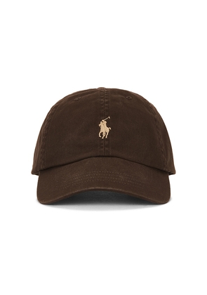 Polo Ralph Lauren Chino Sport Cap in Brown.