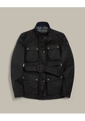 Belstaff Women's Trialmaster Icon Jacket Waxed Cotton Dark Navy Size Uk 6