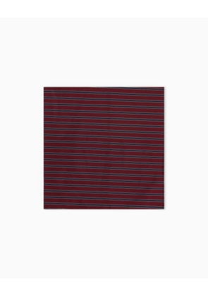 Handkerchief in lightweight silk with a striped pattern