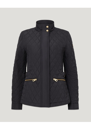 Belstaff Women's Maya Jacket Quilted Recycled Nylon Black Size Uk 4
