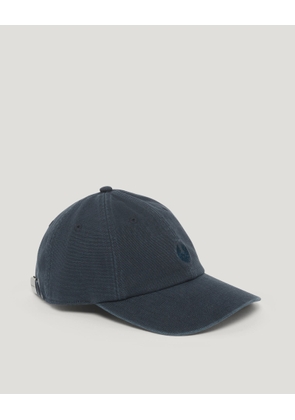 Belstaff Unisex Street Cap Fade Out Cotton Canvas Dark Ink Size One
