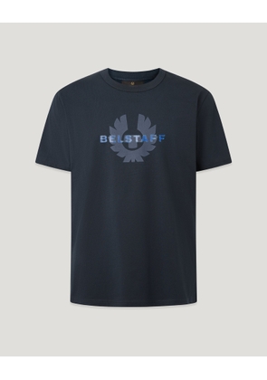 Belstaff Men's Surface T-shirt Cotton Jersey Dark Ink Size 2xl