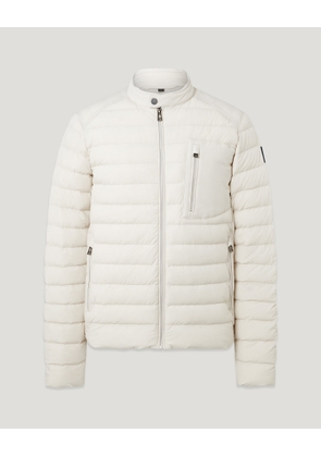 Belstaff Men's Chassis Jacket Lightweight Stretch Down Silver Birch Size 3xl
