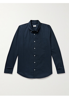 Ghiaia Cashmere - Button-Down Collar Cotton-Poplin Shirt - Men - Blue - S