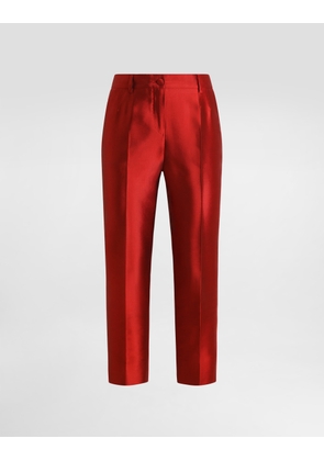 Dolce & Gabbana Mikado Trousers - Woman Pants And Shorts Red 42