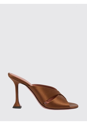 AMINA MUADDI Heeled Sandal Woman color Coffee