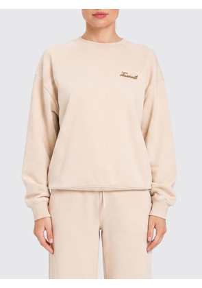 Twinset Relaxed Fit Cotton Crewneck Jumper with Metallic Logo